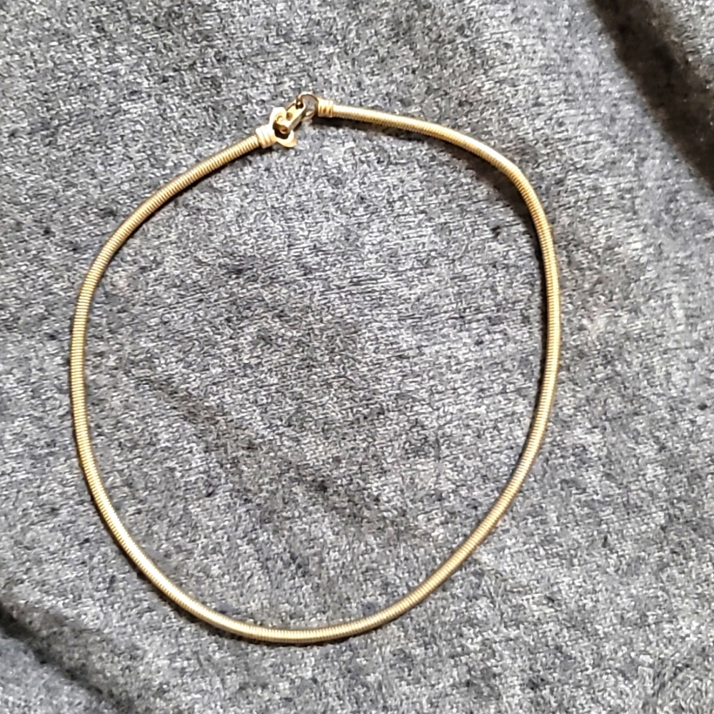 Cora silver/ gold tone choker necklace